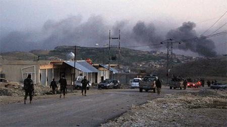 batalla de recuperar Sinyar Fuerzas kurdas entran en la ciudad de Sinyar en el norte de Iraq
